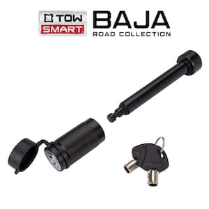 BAJA Collection - 5/8 in. Barrel Style Receiver Lock, 4 in. Span - Black