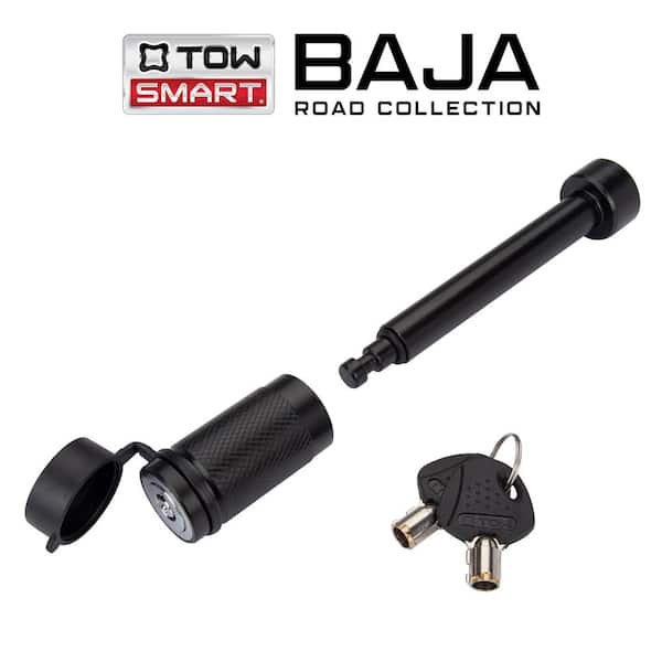 BAJA Collection - 5/8 in. Barrel Style Receiver Lock, 4 in. Span - Black