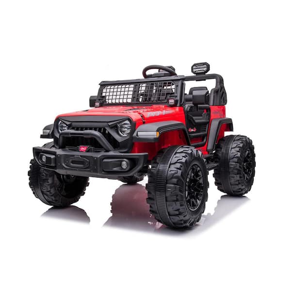 Garvee 24-Volt 2-Seaters Kids Ride Truck w/ Remote Control, 9AH Battery Two 120-Watt Motors Kids Electric Car, LED Headlights