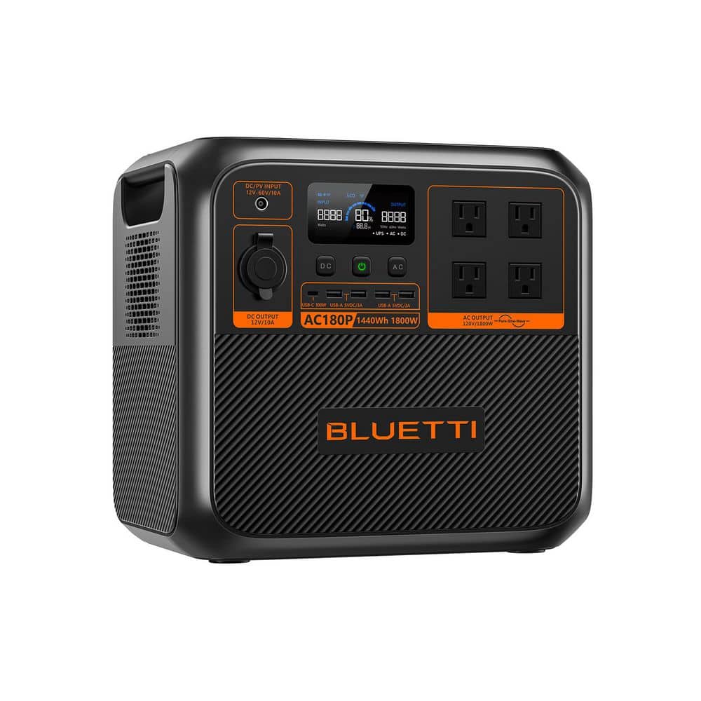 BLUETTI 1800W Continuous/2700W Peak Output 1440Wh Push Button