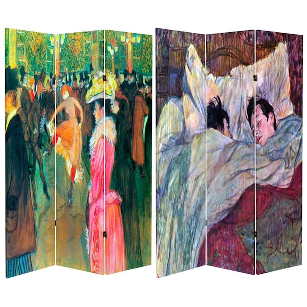 Oriental Furniture 6 ft. Printed 3-Panel Room Divider
