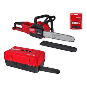 M18 FUEL 16 in. 18-Volt Lithium-Ion Brushless Cordless Chainsaw (Tool-Only) with Chainsaw Case & 16 in. Chainsaw Chain