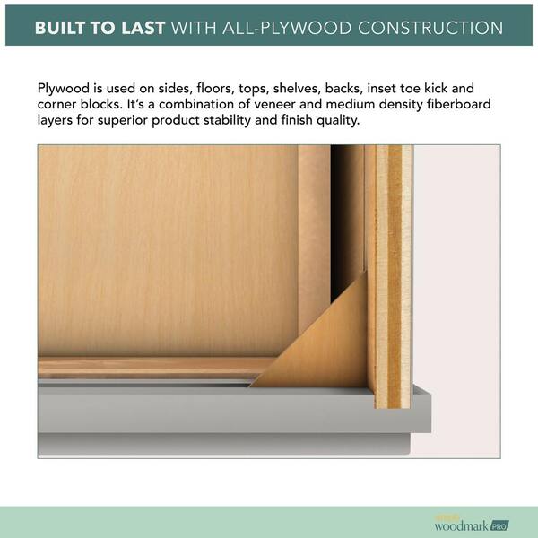 SIMPLY WOODMARK PRO Shaker Partial Overlay 36 in. W x 12 in SIMPLY WOODMARK PRO Shaker Partial Overlay 36 in. W x 12 in