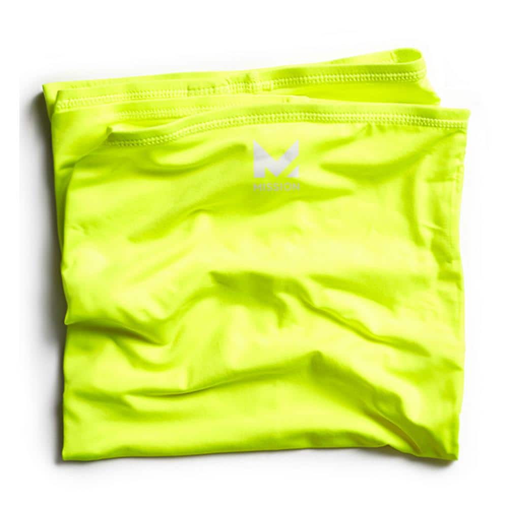 Mission Unisex 1-Size-Fits-Most Hi Vis Cooling Safety Yellow Full Neck  Gaiter 111392 - The Home Depot