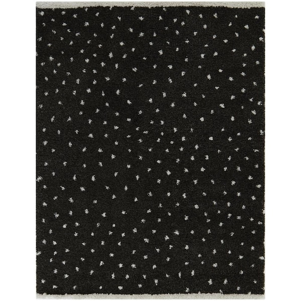 BALTA Blume Charcoal 5 ft. x 7 ft. Dots Area Rug