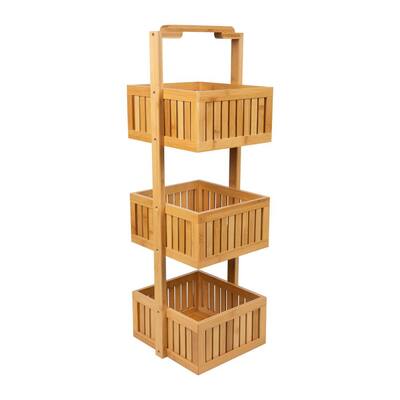 Euro-Home EW1821 Deluxe Bamboo and Chrome Shower Caddy Euro-Home EW1821 Deluxe Bamboo and Chrome Shower Caddy
