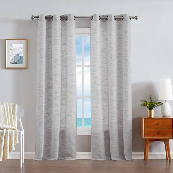 Better Homes And Gardens Woven Stripe 38” X 108”  Curtain Rod Pocket Pair Panel 