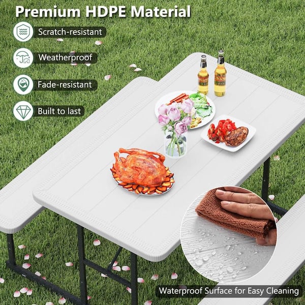 ✳【514】チャングンソク　NATURE REPUBLIC　卓上ミニパネル Costway 1-Piece Plastic Outdoor Dining Set Picnic Table Bench Set