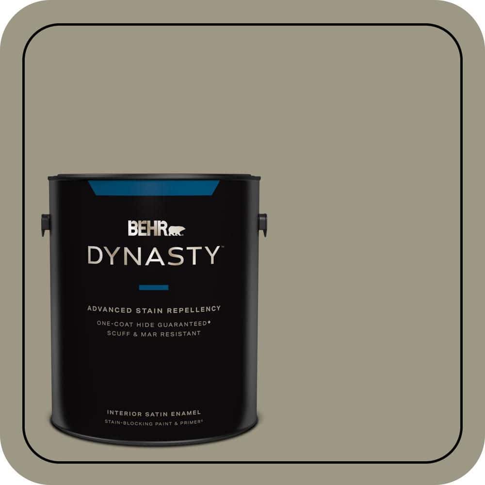 1 gal. #PPU8-20 Dusty Olive One-Coat Hide Satin Enamel Interior Stain-Blocking Paint and Primer price history on PriceWatchPro