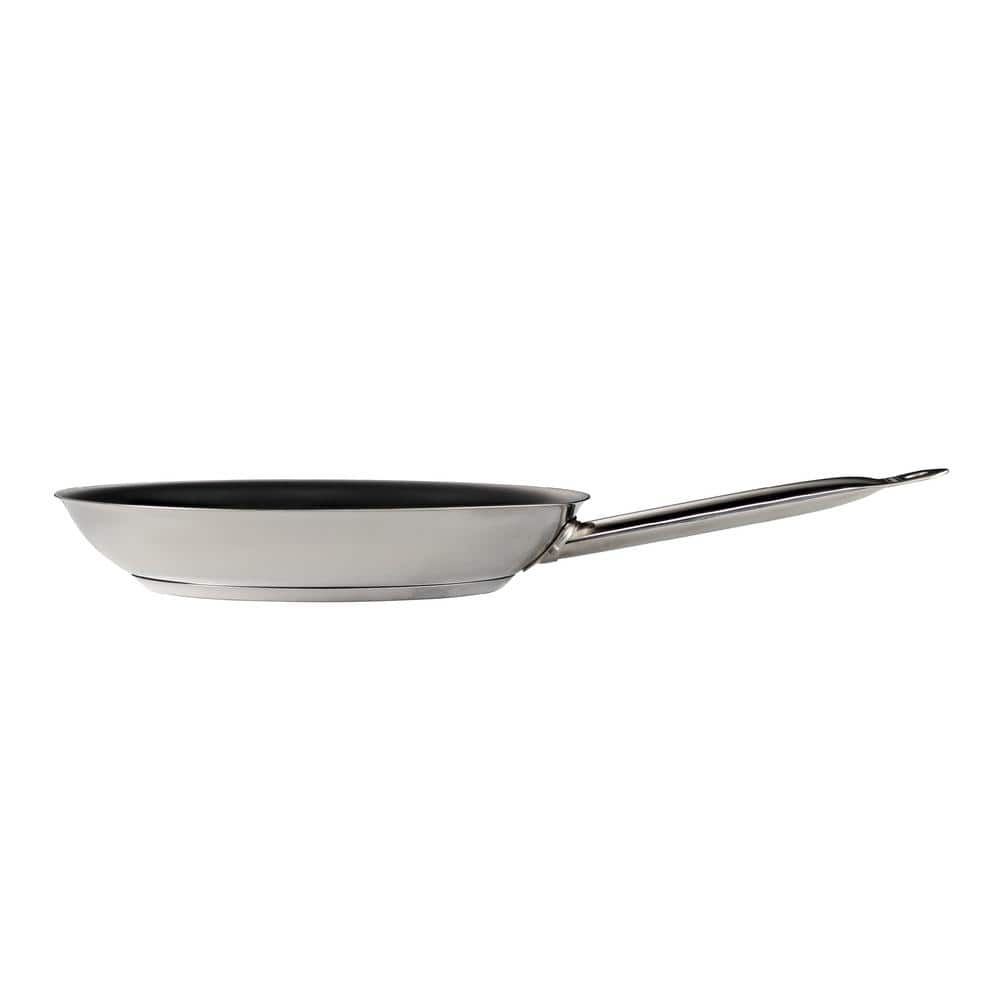 12-Inch Stainless Steel Nonstick Tri-Ply Fry Pan