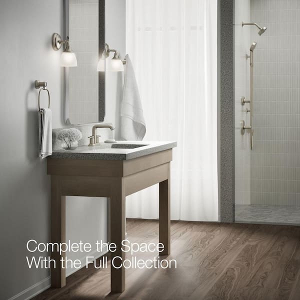 KOHLER Numista 4 in. Centerset 2-Handle Bathroom Faucet in Vibrant Brushed Nickel