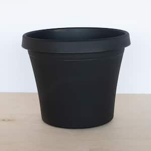 Terra 13 in. Black Plastic Planter