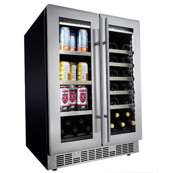 Silhouette Bar & Shield Stainless Can Cooler