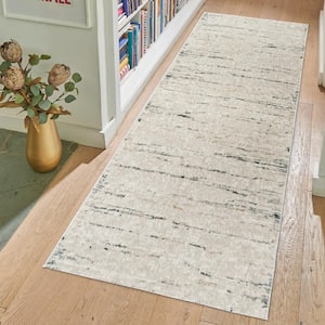 Trevi Kosmas Multi-Colored 3 ft. x 8 ft. Abstract High-Low Indoor Runner Rug