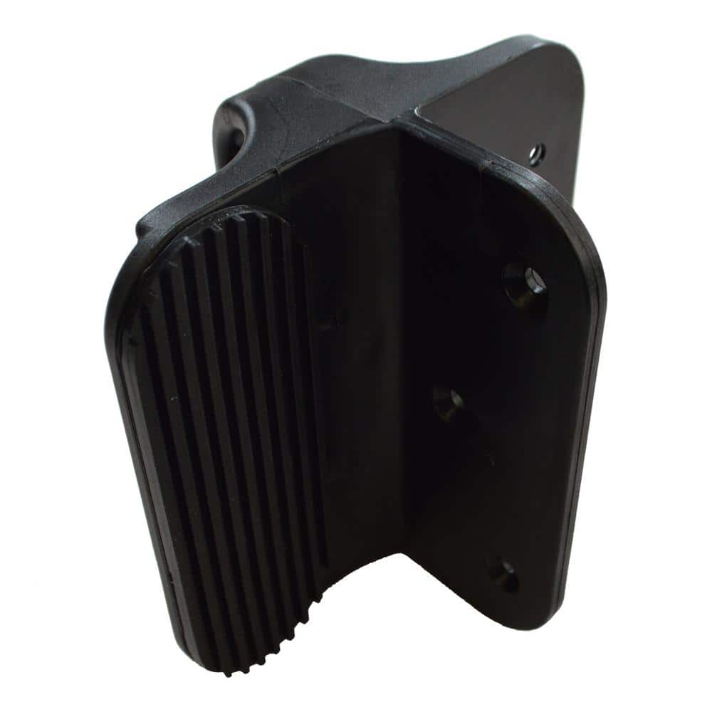 Black Nylon Polymer Gate Handle and Stop with Rubber Pad