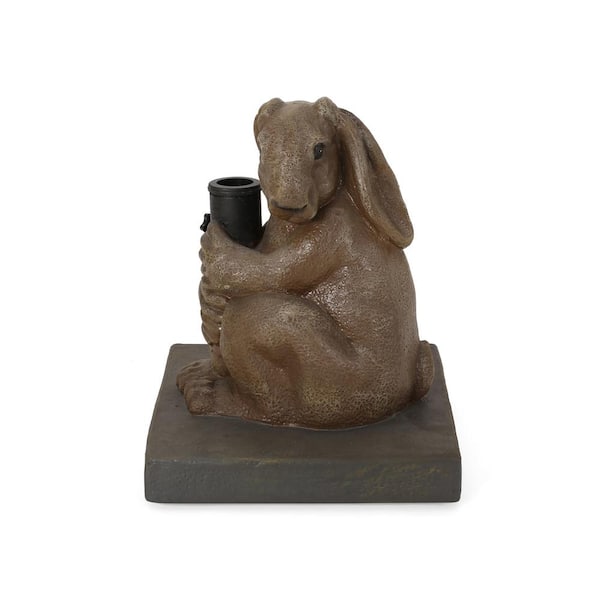 Noble House Fenske Rabbit 60.67 lbs. Concrete Outdoor Patio Umbrella Base in Light Brown