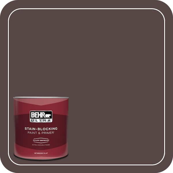 BEHR ULTRA 1 qt. Home Decorators Collection #HDC-CL-14 Pinecone Path Extra Durable Flat Interior Paint & Primer