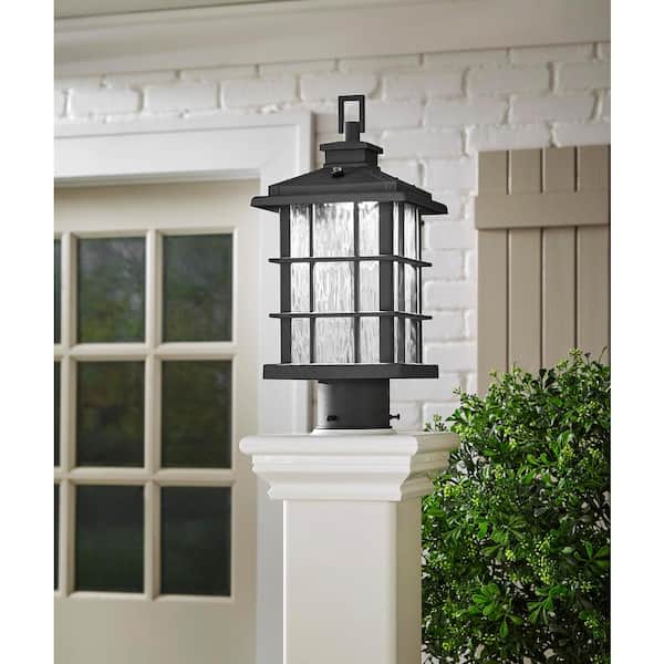 Summit Ridge Zinc Integrated LED Outdoor Post Mount Lantern Light
