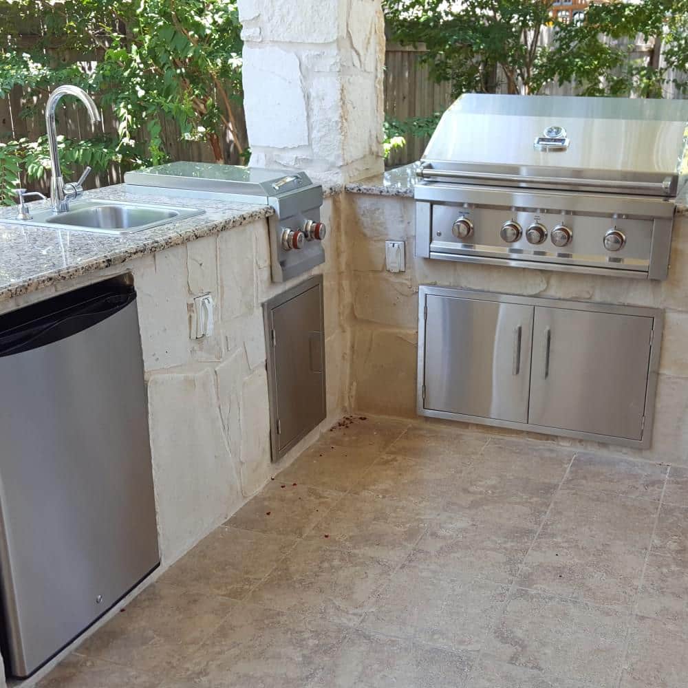 17'' Brushed Stainless Steel Drop-In Outdoor Kitchen Sink