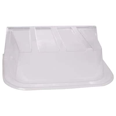 53 in. W x 38 in. D x 16 in. H Premium Square Dome Window Well Cover