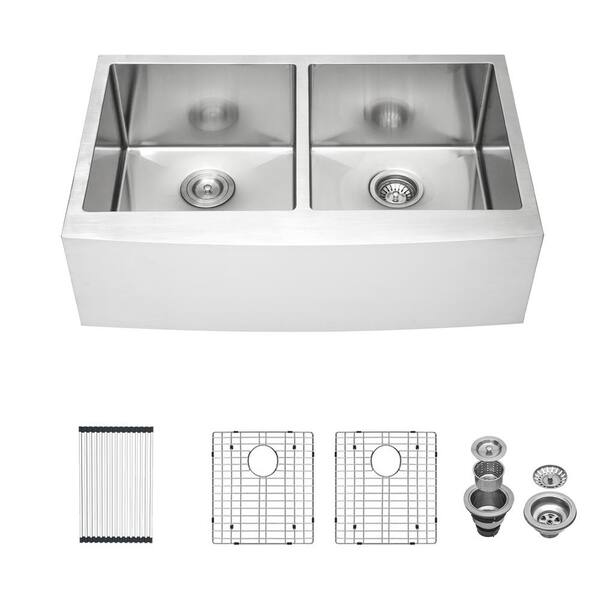 Steel Double Stainless Sink Set Meal Thickened Kitchen Sinks Under Table  Basin Double Sink Vegetable Basin