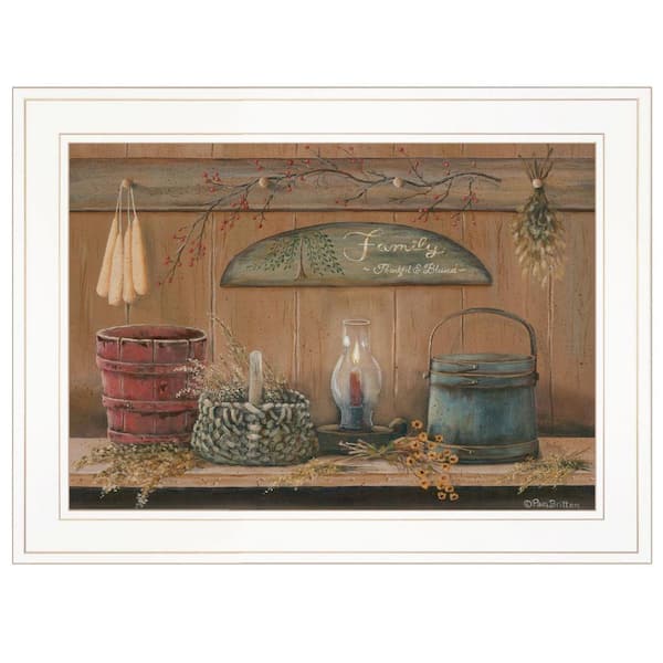 HomeRoots Charlie Treasures on the Shelf I 1-Piece Framed Wall Art 15 in. x 19 in.