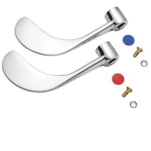 Commander 4 in. Wrist Blade Handle Set in Polished Chrome