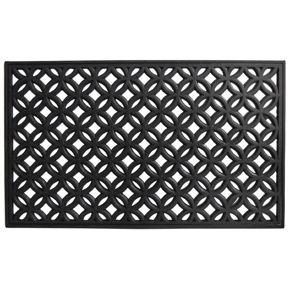 24 in. x 36 in. Circles Rubber Door Mat price history on PriceWatchPro
