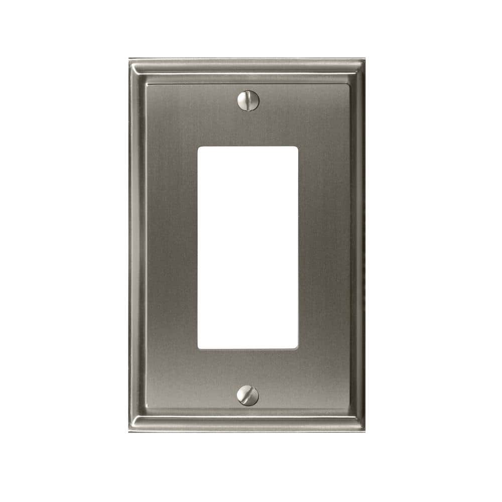 Nickel 1-Gang Decorator/Rocker Wall Plate (1-Pack)