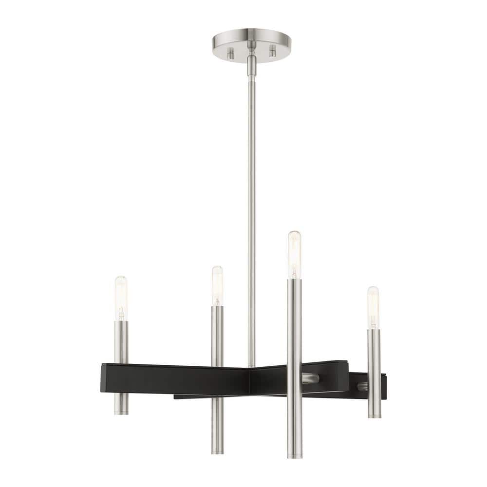 Willard 4-Light Brushed Nickel Chandelier price history on PriceWatchPro