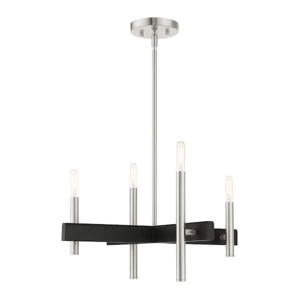 Willard 4-Light Brushed Nickel Chandelier