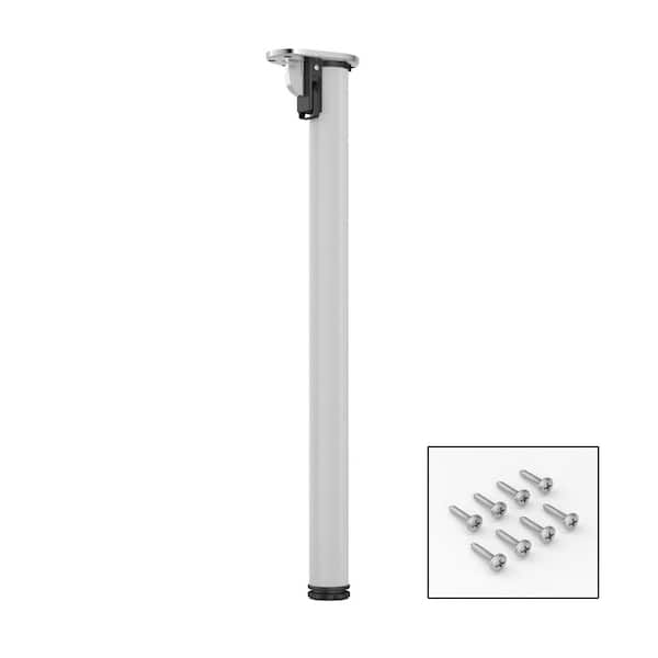 Richelieu Hardware 28 in. (711 mm) Aluminum Metal Folding Table Leg with Leveling Glide