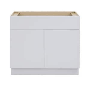 36 in. W x 21 in. D x 32.5 in. H 2-Doors Bath Vanity Cabinet without Top in White