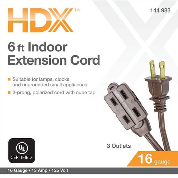Amazon.com: DEWENWILS 2 FT 12/3 Gauge Indoor/Outdoor Tri-Tap