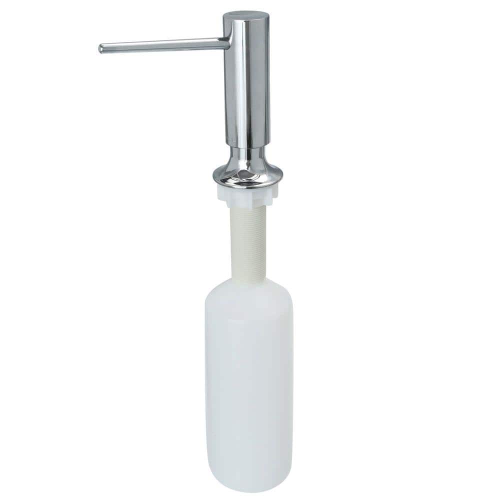 Polished Chrome Brass Soap and Lotion Dispenser