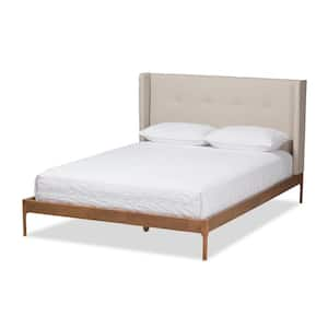 Brooklyn Light Beige Queen Platform Bed