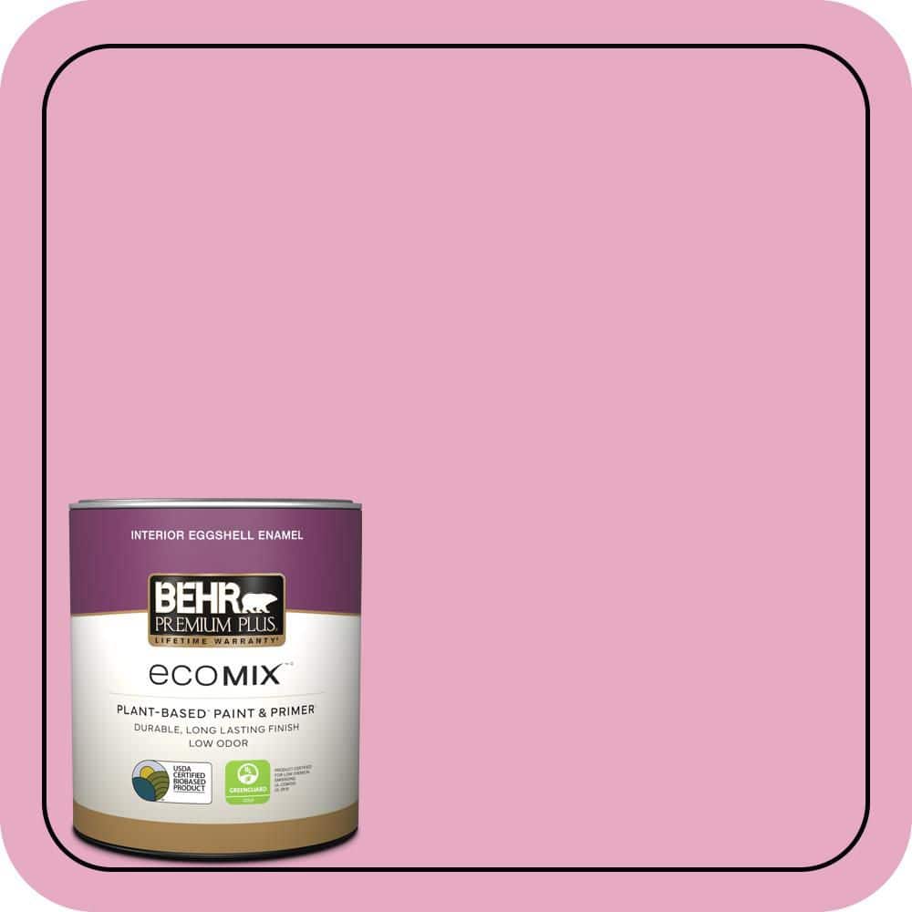 1 qt. #P130-3 Little Princess Eggshell Enamel EcoMix Plant-Based Interior Paint & Primer price history on PriceWatchPro