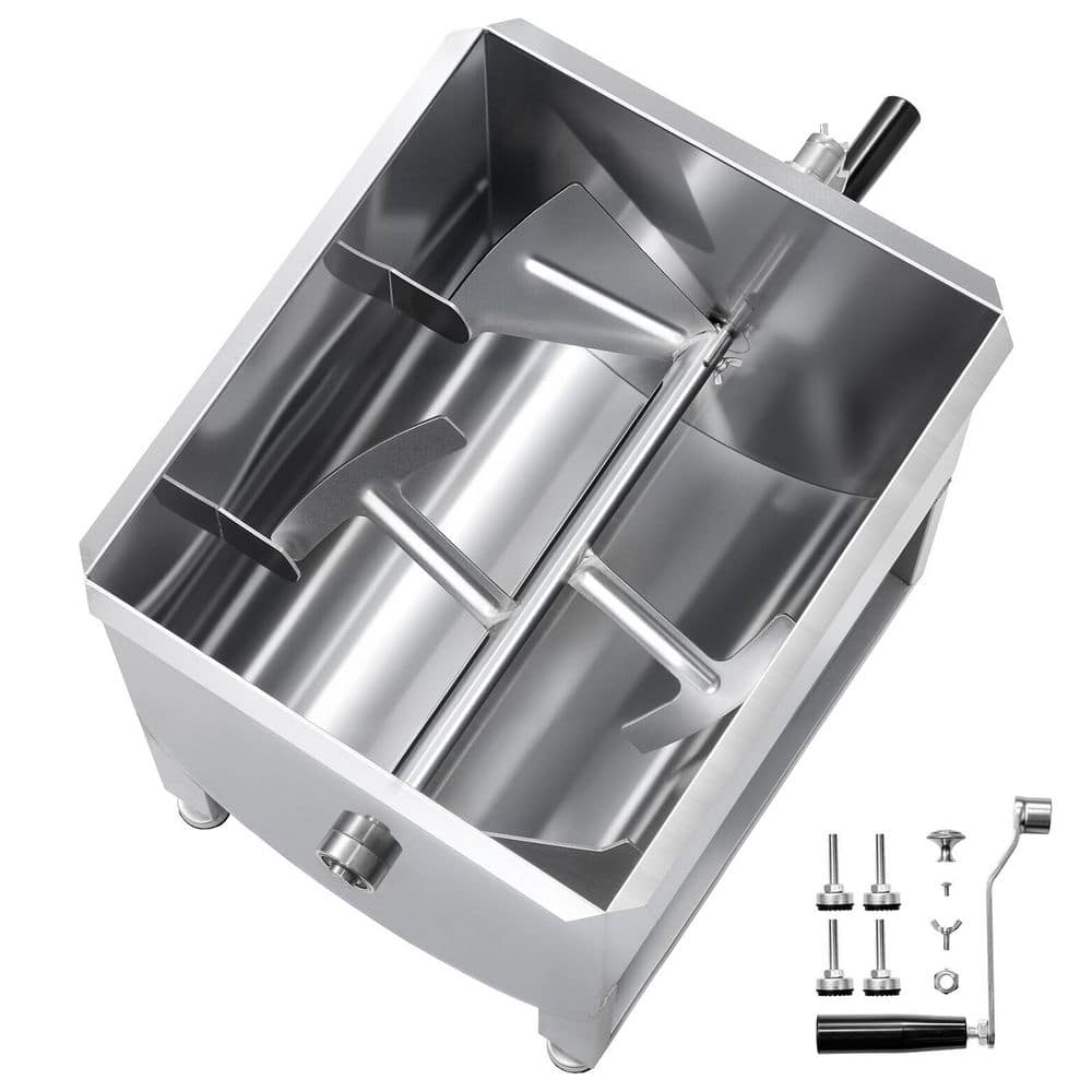 Manual Meat Mixer-80 L Fixed Tank Equipment Ideal for Processing Up to 80 lbs Meat Stainless Steel Mixer with Lid Silver price history on PriceWatchPro