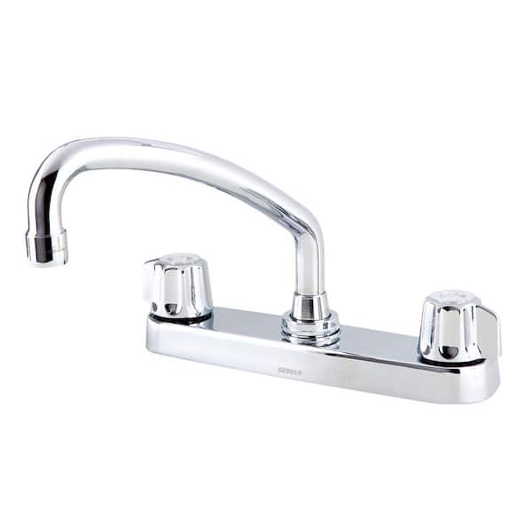 Gerber Classics 2-Handle Deck Mount Standard Kitchen Faucet in Chrome