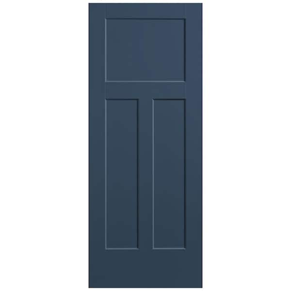 Masonite 32 in. x 80 in. 3-Panel Winslow Single Bore Solid Core Night Tide Molded Composite Interior Door Slab