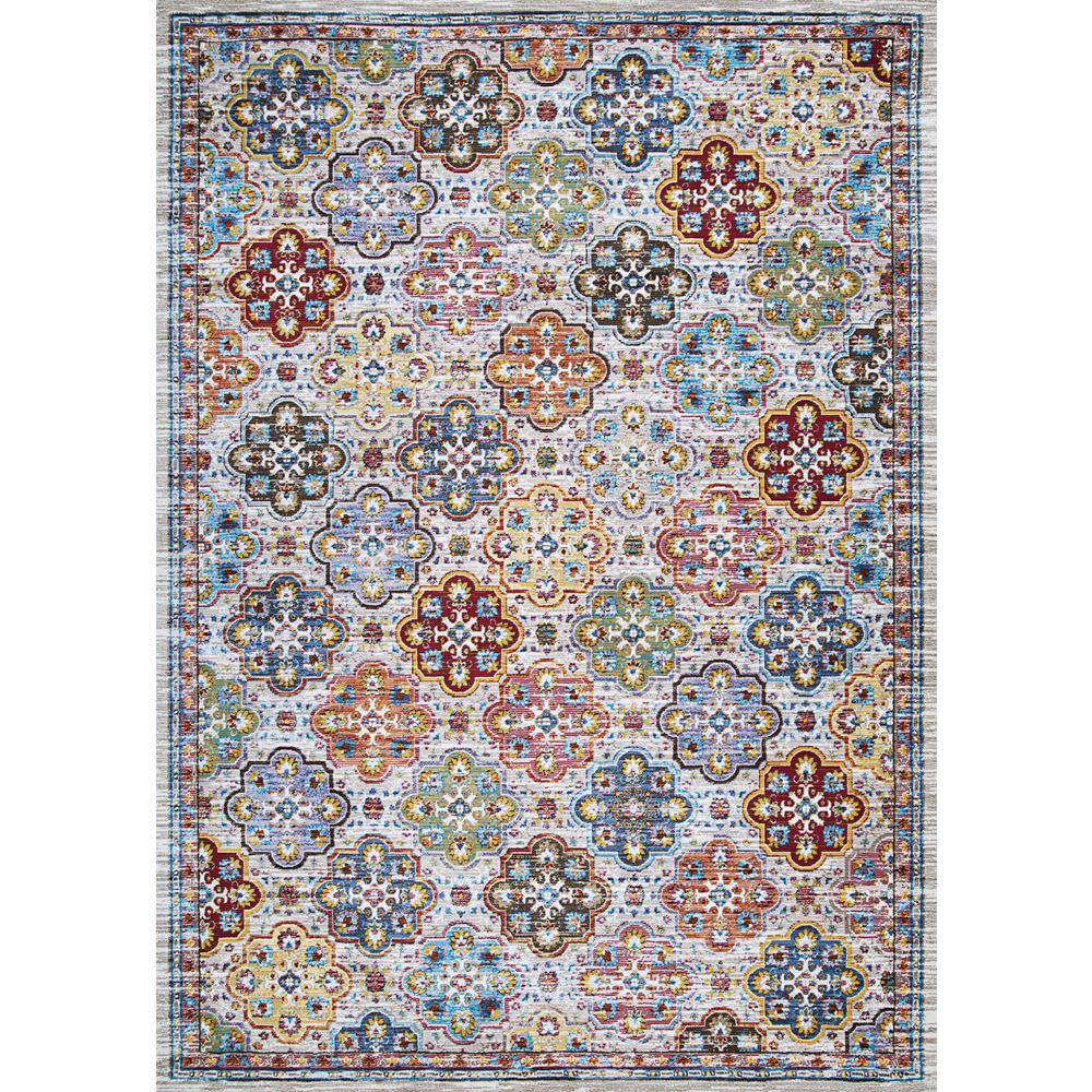 Gypsy Bone Synthetic Rectangular Washable Area Rug