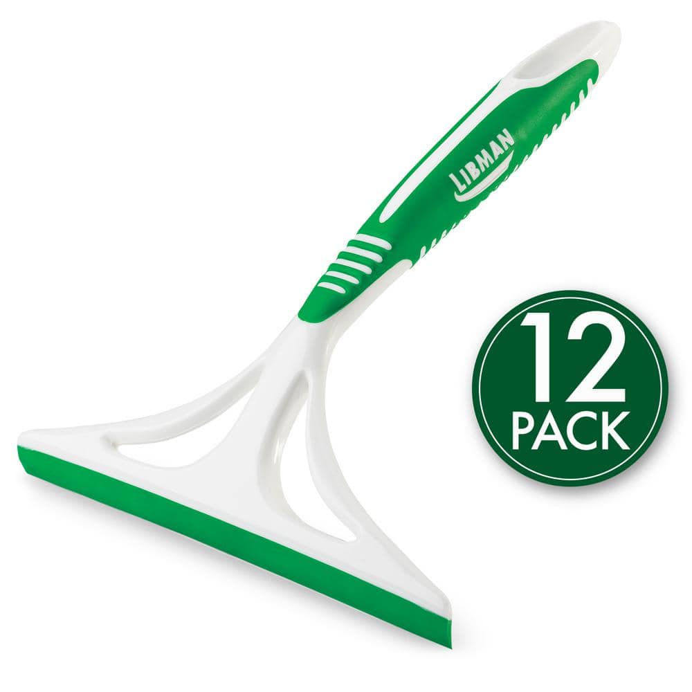 Libman 8 in. Window and Shower Squeegee with 9 in. Handle (12-Pack ...