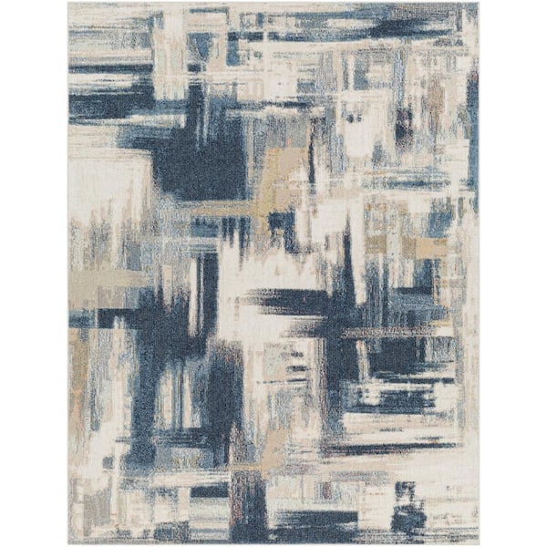 Artistic Weavers Santana Blue 4 ft. x 6 ft. Abstract Indoor Area Rug