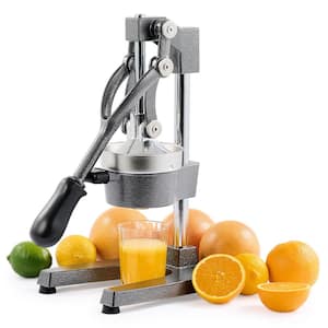 Stainless Steel Gray Hand Press Juicer Machine, Manual Citrus Juicer, Professional Squeezer and Crusher