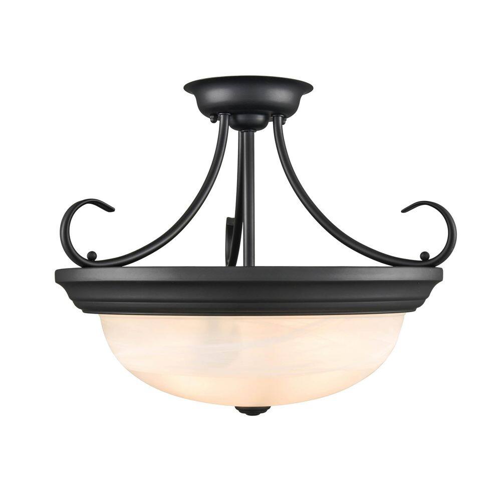 Millennium Lighting Semi-Flush Ceiling Mount  Matte Black