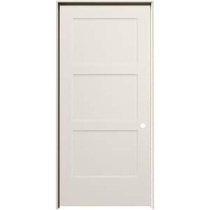 36 in. x 80 in. Birkdale Primed Left-Hand Smooth Solid Core Molded Composite Single Prehung Interior Door