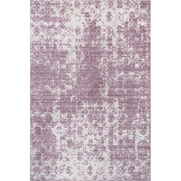 nuLOOM Power Loomed Deedra Pink 5 ft. x 7 ft. 6 in. Indoor Area Rug