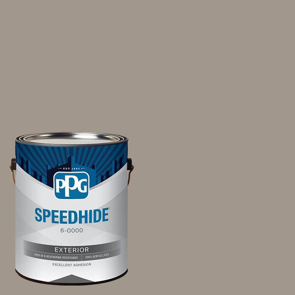 SPEEDHIDE 1 gal. PPG1008-4 Gray By Me Flat Exterior Paint
