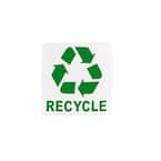 Recycle Logo Recycling Circle With Arrows Symbol Labels Round Self Adhesive Stickers Green White Labels Per Package