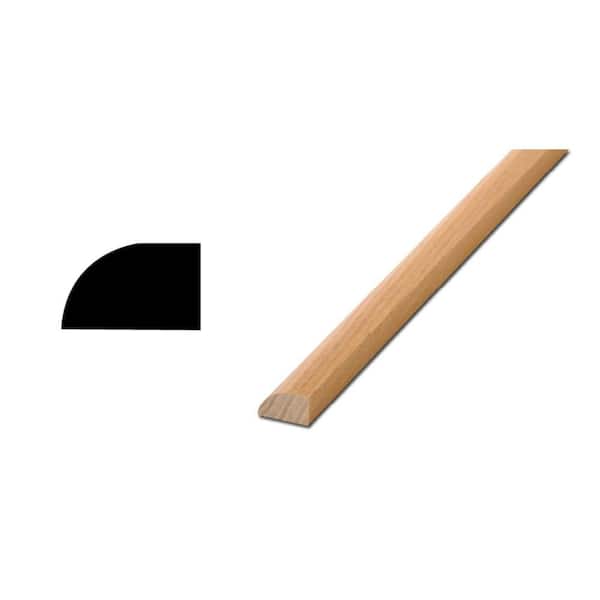 Woodgrain Millwork WM 126 - 3/4 in. x 1/2 in. Ash wood Quarter Round Moulding PreStained with Butterscotch Finish